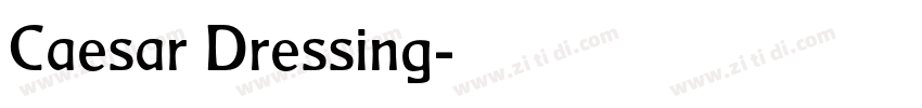 Caesar Dressing字体转换